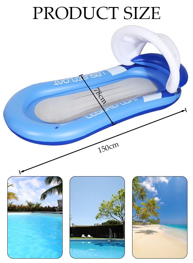 Pool Floats, Inflatable Pool Float Rafts for Men and Women, Water Inflatable Hole Floats Rafts Adult Swimming Pool Reclining Chair Float Bed, Cooling Pool Float Summer Party Floats