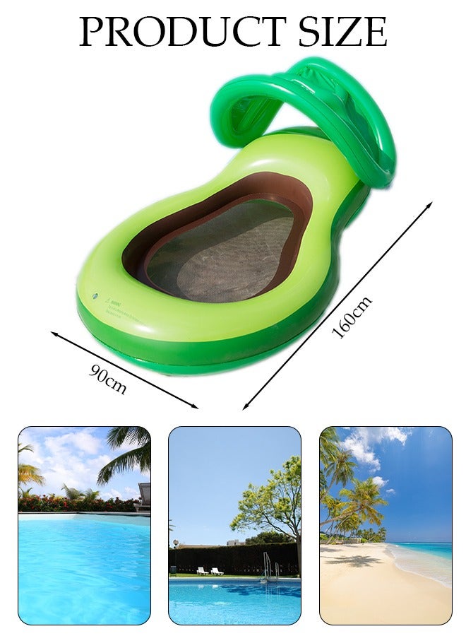 Pool Floats, Inflatable Pool Float Rafts for Men and Women, Water Inflatable Hole Floats Rafts Adult Swimming Pool Reclining Chair Float Bed, Cooling Pool Float Summer Party Floats
