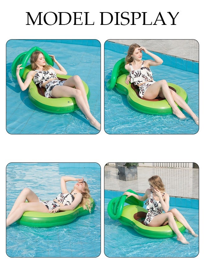 Pool Floats, Inflatable Pool Float Rafts for Men and Women, Water Inflatable Hole Floats Rafts Adult Swimming Pool Reclining Chair Float Bed, Cooling Pool Float Summer Party Floats