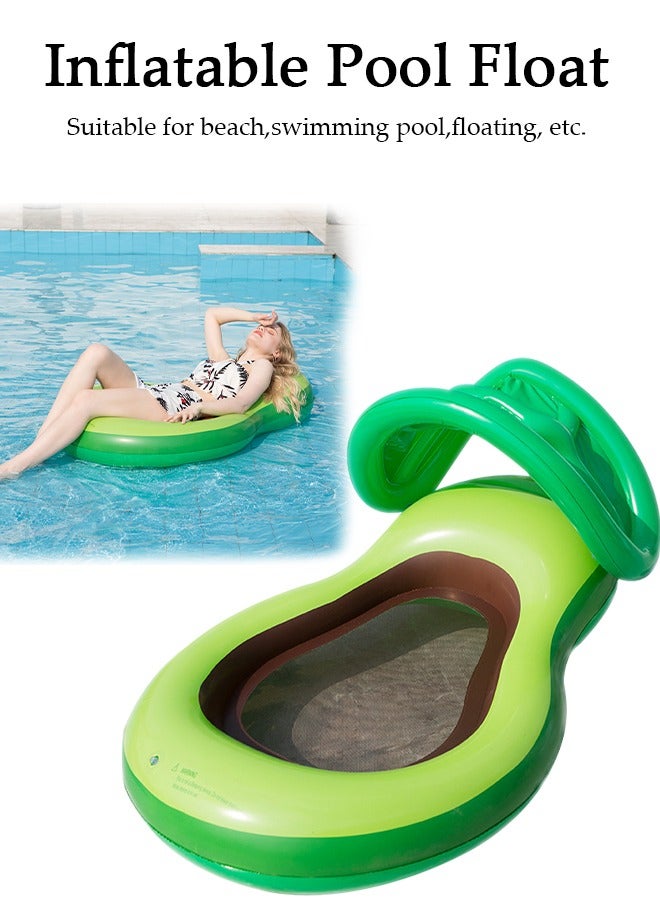 Pool Floats, Inflatable Pool Float Rafts for Men and Women, Water Inflatable Hole Floats Rafts Adult Swimming Pool Reclining Chair Float Bed, Cooling Pool Float Summer Party Floats