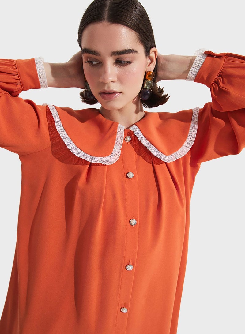 Baby Collar Button Down Shirt