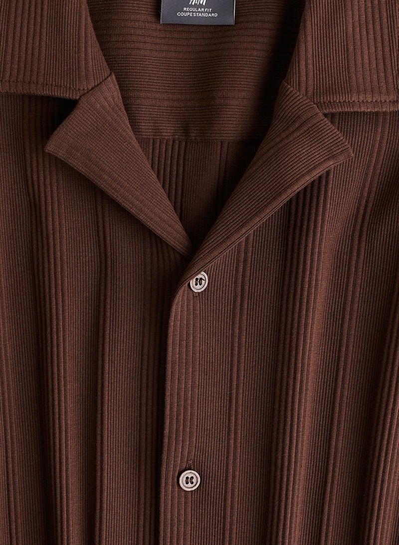 Ribbed Regular Fit Shirt