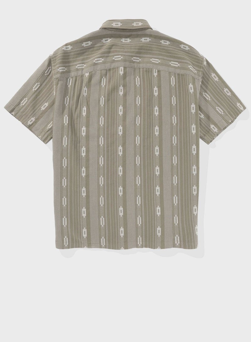 Printed Short Sleeve Poolside Shirt