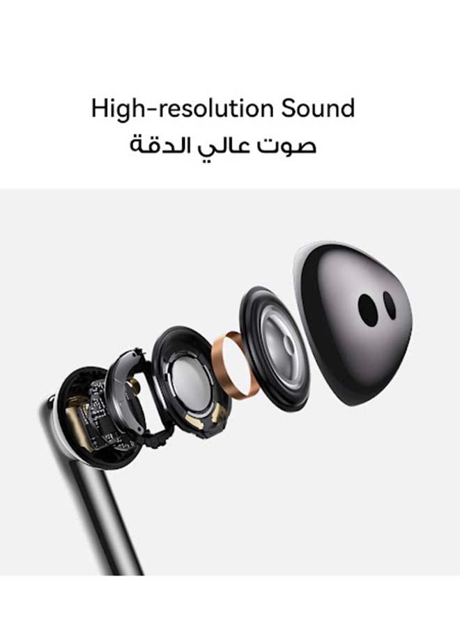 FreeBuds 4E Wireless Bluetooth Earphones, Air-like Comfort, High-Resolution Sound, Swipe Controls, Intelligent Audio Connection, Half-in-ear Mild Noise Cancellation Ceramic White