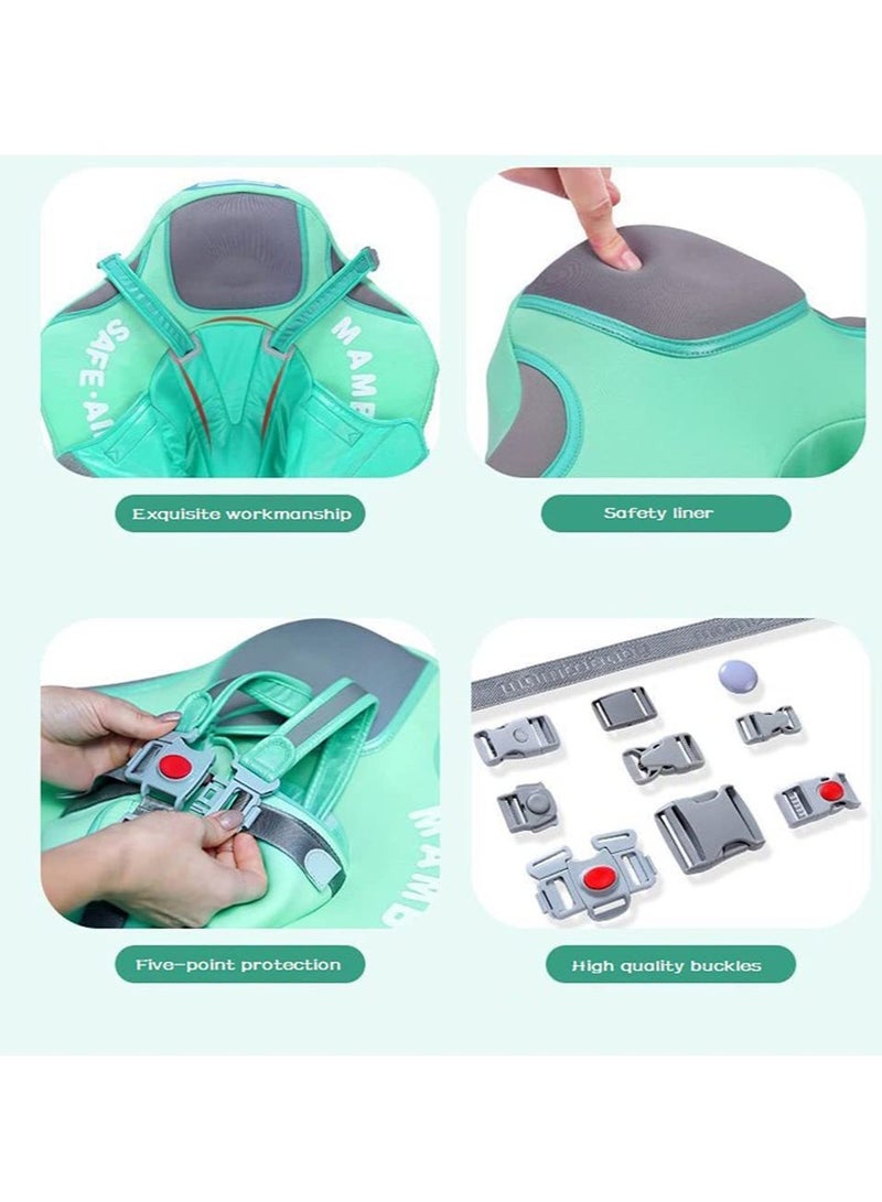 Inflatable Baby Pool Float Swimming Ring Green For 3-24 Months Baby