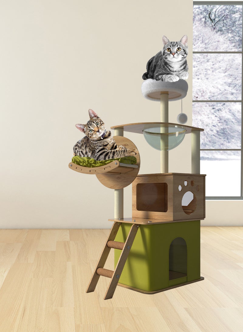 Large Cat Climbing Frame Multi-level Cat Tower Cat Tree Cat Nest Pet Condo Cat Apartment Cat Jumping Platform Cat Scratching Board Sisal Cat Scratching Post Cat Toys