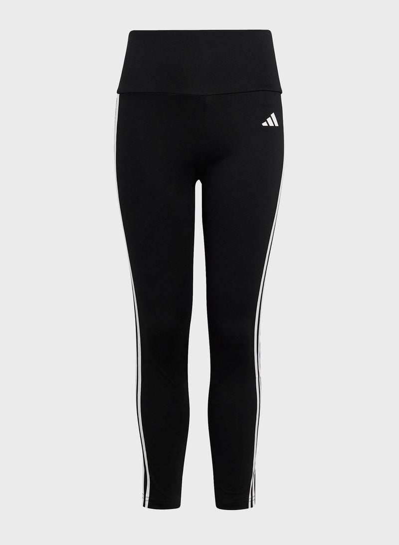 Kids Train Essential 3 Stripes Tights