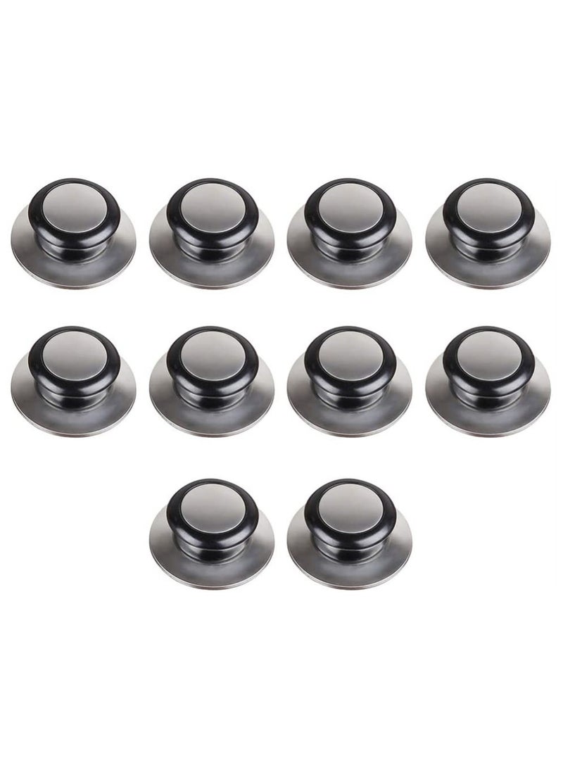 Pot Lid Knob, 10Pcs Stainless Steel Pot Lid Replacement Knob Pan Lid Cover Knob Handle for Cookware Lid and Oven