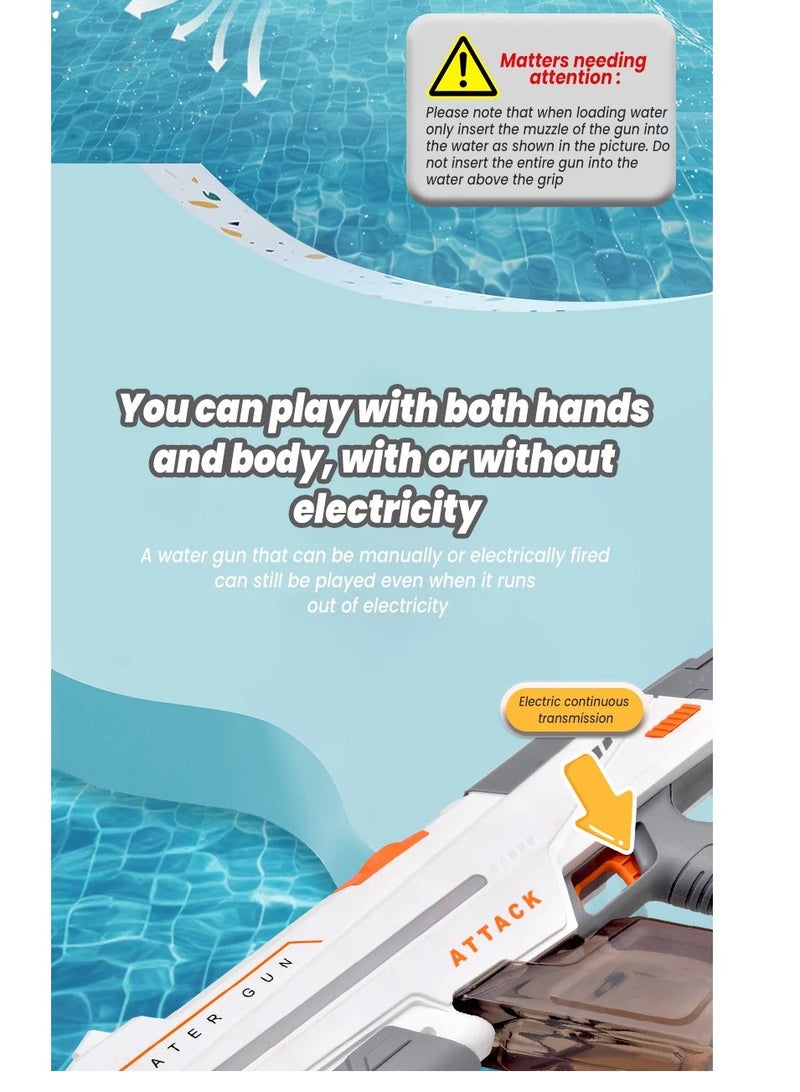 2024 New automatic suction children's outdoor toy water gun