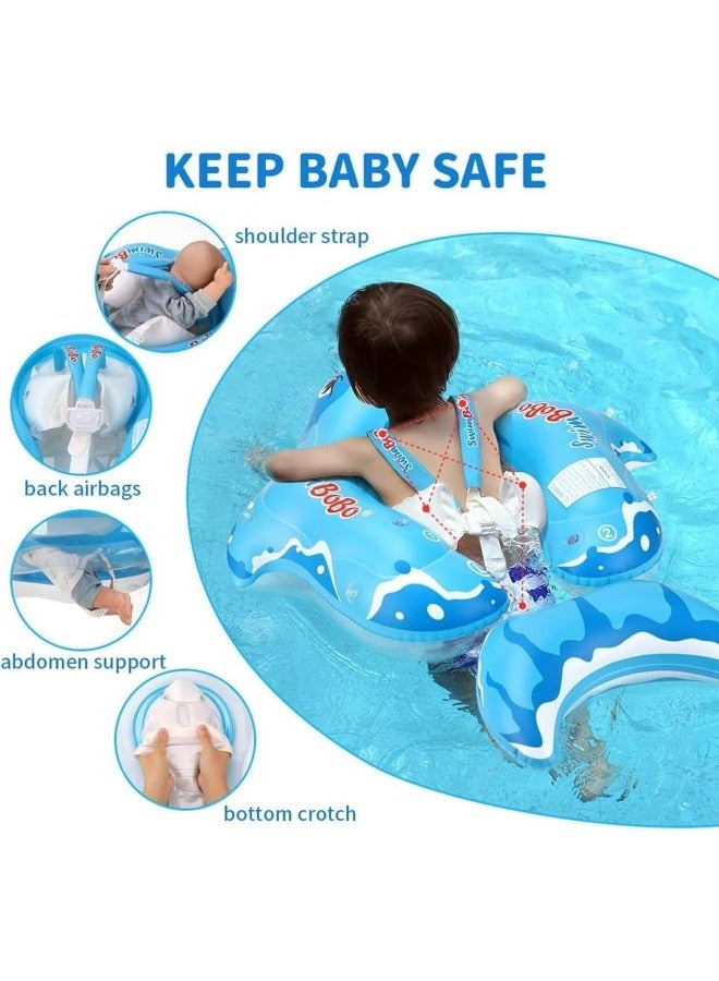 Baby Swimming Pool Floats,Baby Pool Float with Canopy,PVC Infant Swim Floats,Child Kids Inflatable Pool Floats,Summer Swim Float,Floating Mattress Seat Swim Ring,Fun Beach Floaties