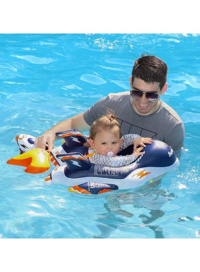 Baby Swimming Pool Floats,Baby Pool Float with Canopy,PVC Infant Swim Floats,Child Kids Inflatable Pool Floats,Summer Swim Float,Floating Mattress Seat Swim Ring,Fun Beach Floaties