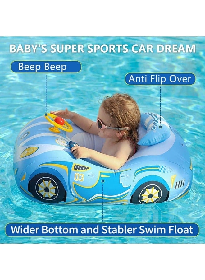 Baby Swimming Pool Floats,Baby Pool Float with Canopy,PVC Infant Swim Floats,Child Kids Inflatable Pool Floats,Summer Swim Float,Floating Mattress Seat Swim Ring,Fun Beach Floaties