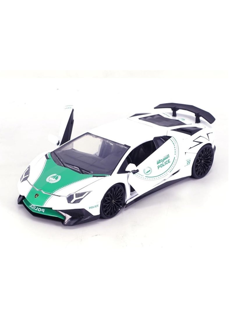 Dubai Police 2020 Chevrolet Corvette Stingray Car Scale 1:24