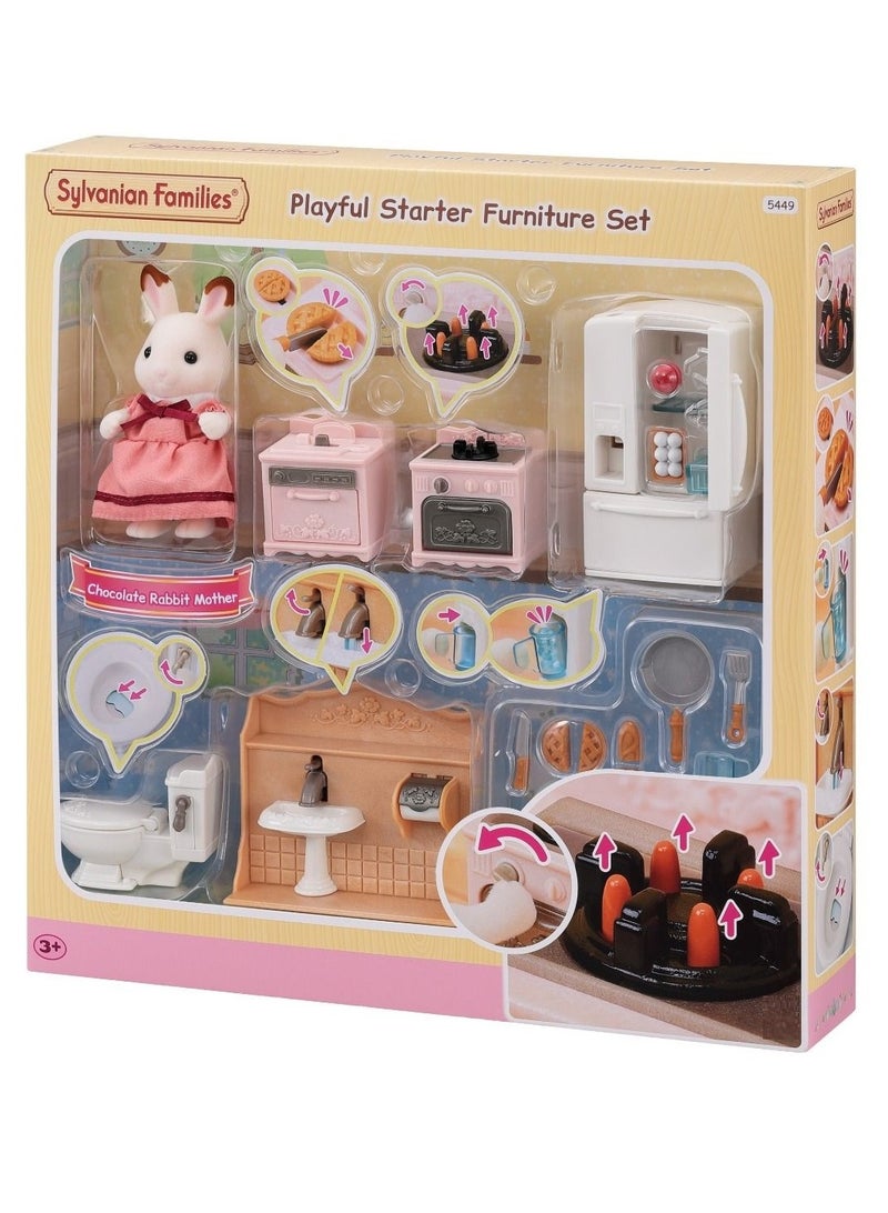 Playful Starter Furniture Set Doll House Accessories