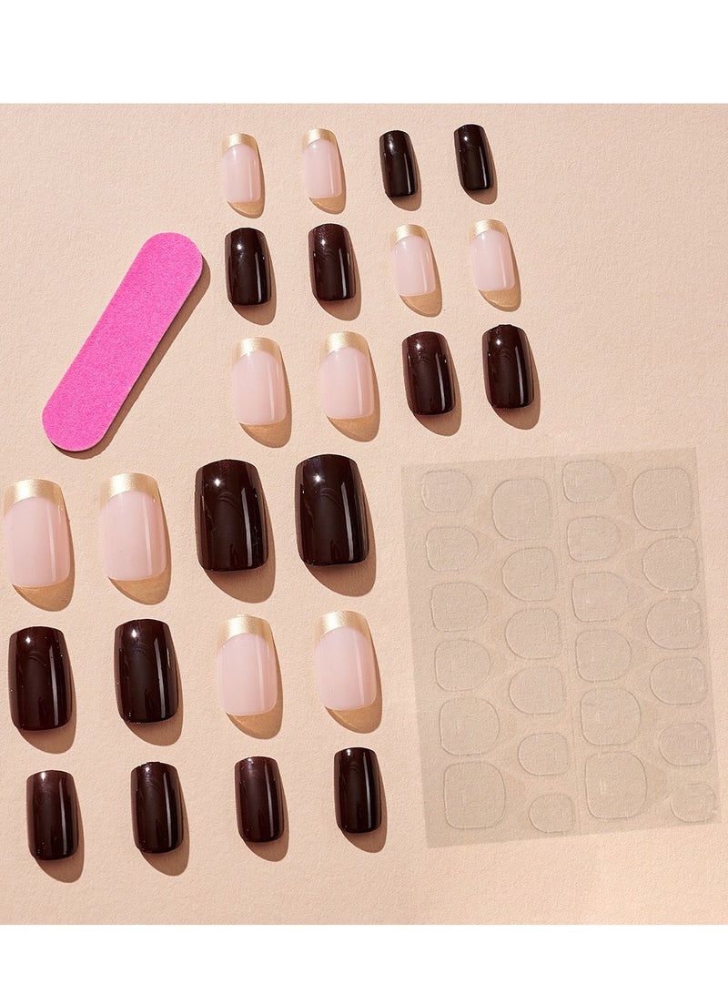 6 Settings 144-Piece Short Square Press-on Toenails:Acrylic Fake Nails ,toe fake nails for Seamless Fit