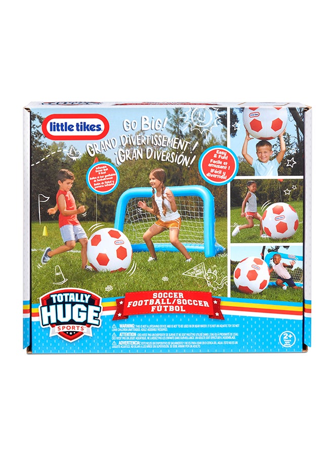 Little Tikes Totally Huge Sports Soccer, 18-inch Soccer Ball and Inflatable Goal with Net