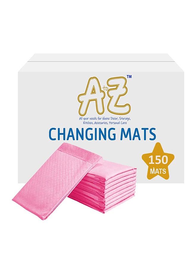 Pack Of 150 Disposable Changing Mats Large - Pink