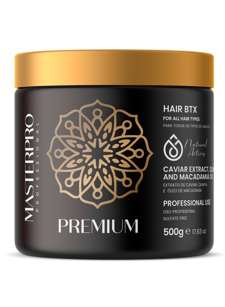 Premium Hair Botox Gloss and Shine Botox Hair Treatment with Caviar Extract, Quinoa and Macadamia Oil for All Hair Types  Repair for Damaged or Dry Hair Frizz and Sulfate Free 500 G