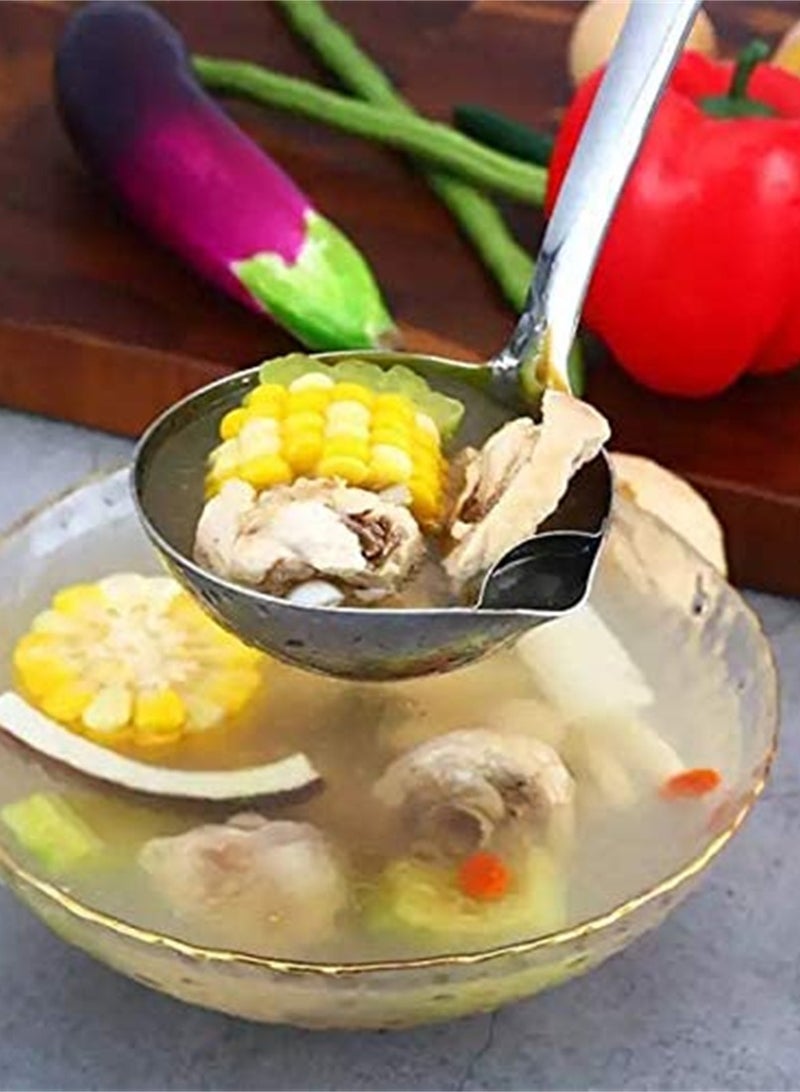 Oil Filter Spoon, Fat Separator Remover Skimmer with Heat Insulation Anti-scalding Plastic Handle, Stainless Steel Colander for Kitchen