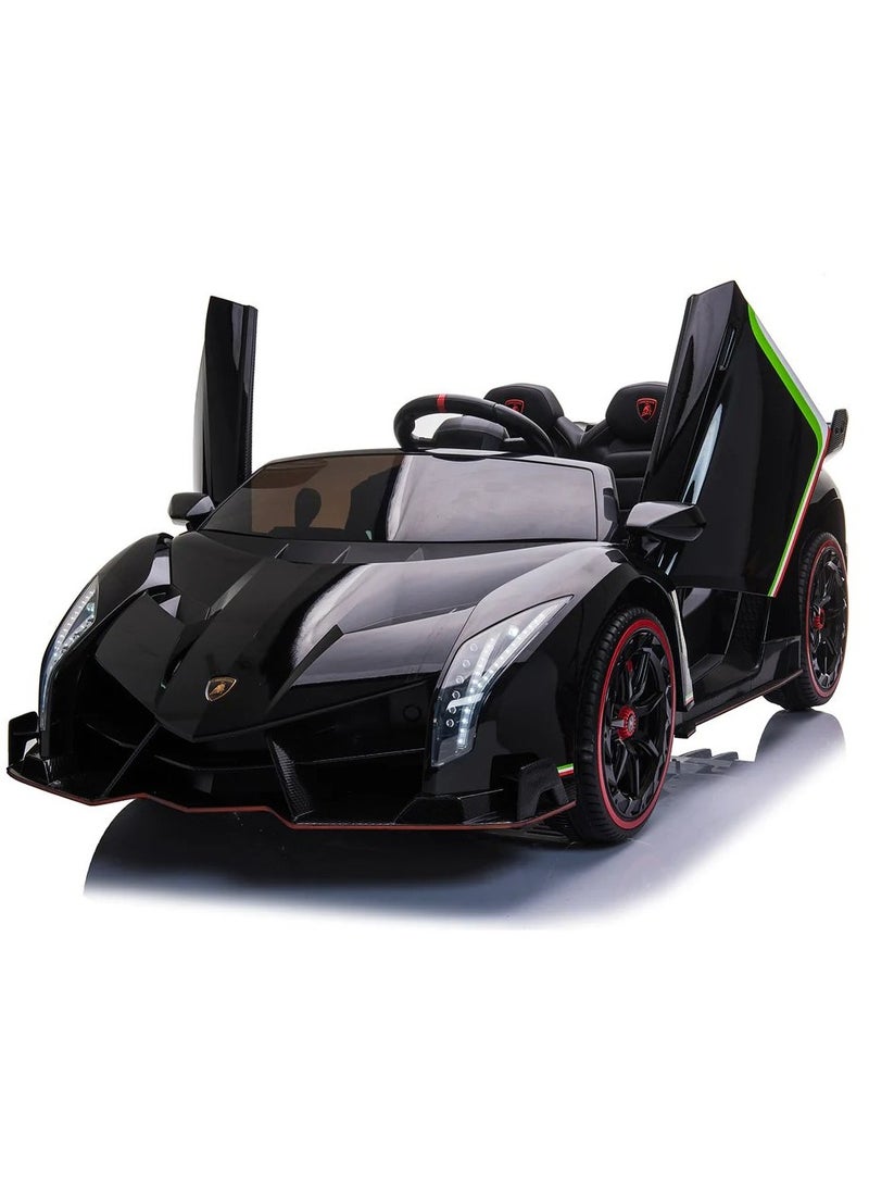 Lamborghini Veneno Kids Electric Car - Black 12V