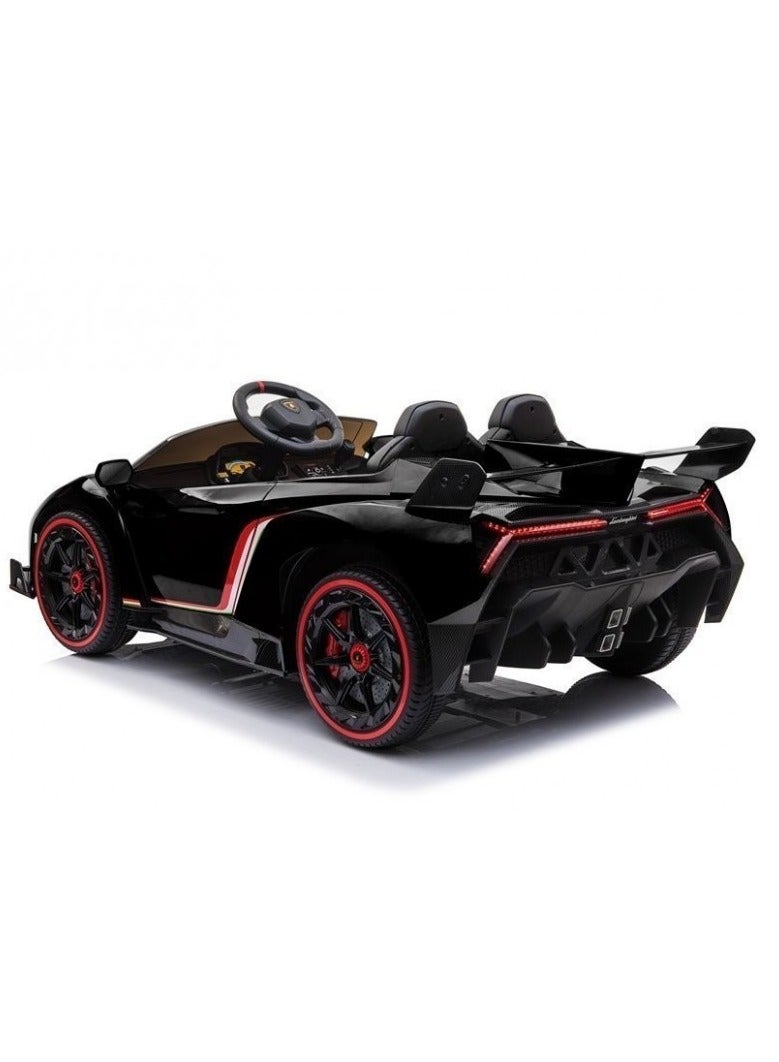 Lamborghini Veneno Kids Electric Car - Black 12V