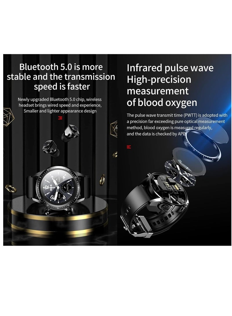 2 in 1 Smart Watch with Earbuds 1.28