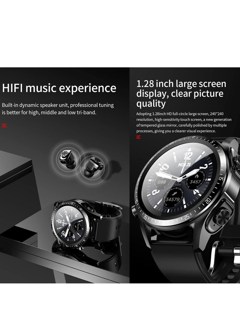 2 in 1 Smart Watch with Earbuds 1.28