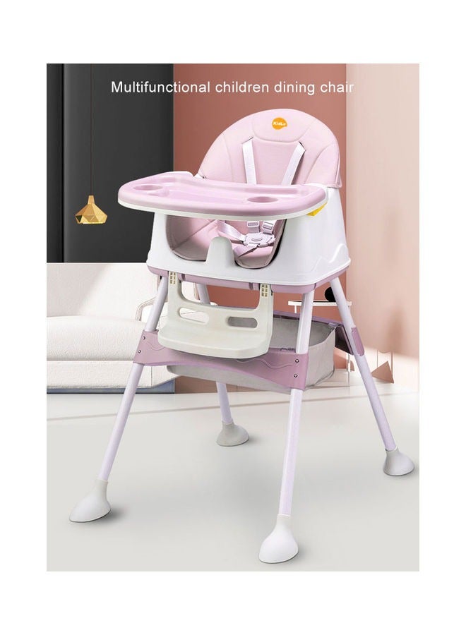 Baby High Chair, Baby Feeding Chair Toddler Chair, Snack High Chair, Seat Toddler Booster Furnit Slip Feet Adjustable Legs for Baby & Toddler (Pink)