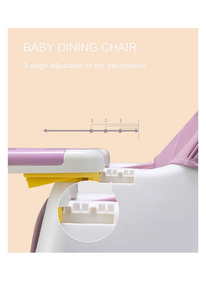 Baby High Chair, Baby Feeding Chair Toddler Chair, Snack High Chair, Seat Toddler Booster Furnit Slip Feet Adjustable Legs for Baby & Toddler (Pink)