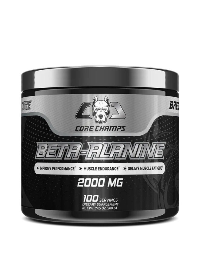 Beta-Alanine 2000MG, 200g Unflavored 100 Servings