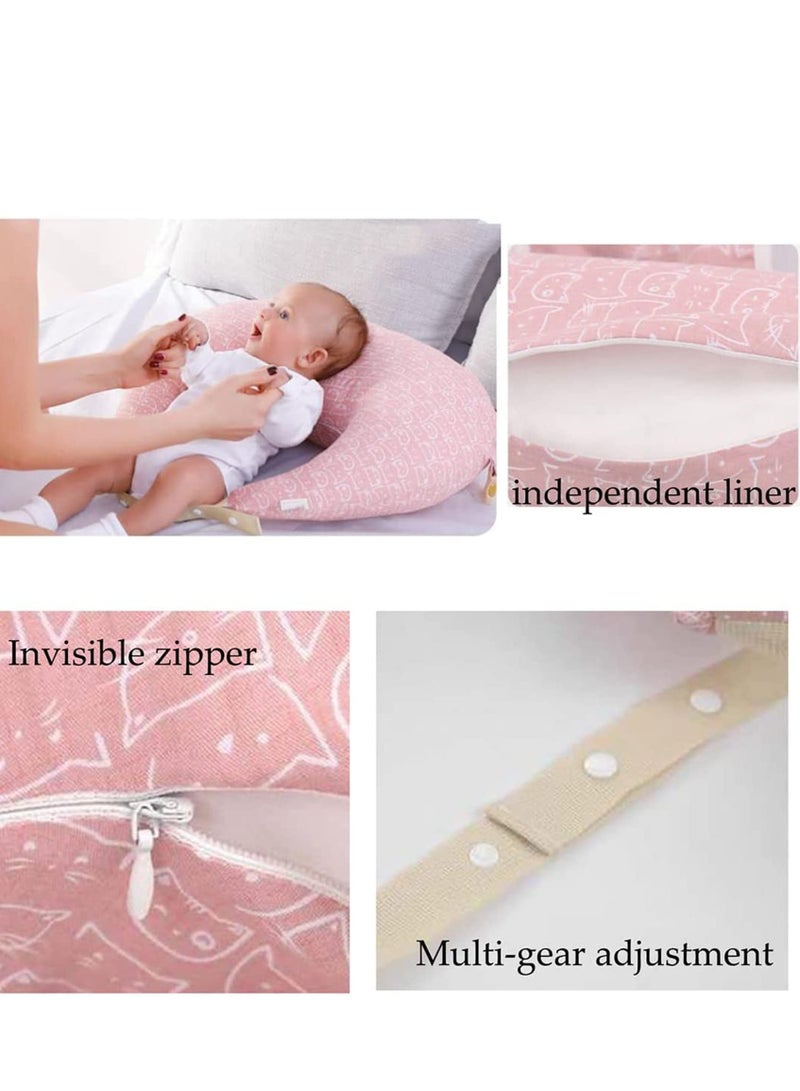 Nursing Pillow for Breastfeeding,Premium Baby Head Positioner Multifunctional Feeding Pillow Infant Support Pillow