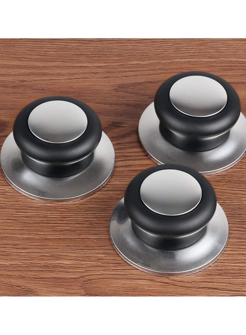 Pot Lid Knob, 10Pcs Stainless Steel Pot Lid Replacement Knob Pan Lid Cover Knob Handle for Cookware Lid and Oven