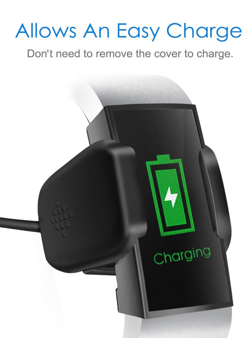 3Pcs Screen Protector Compatible with for Fitbit Charge 4, Charge 3, Ultra Soft Slim TPU Plated Case Cover Full-Around Protective Bumper Shell for Fitbit Charge 3, Fitbit Charge 3SE