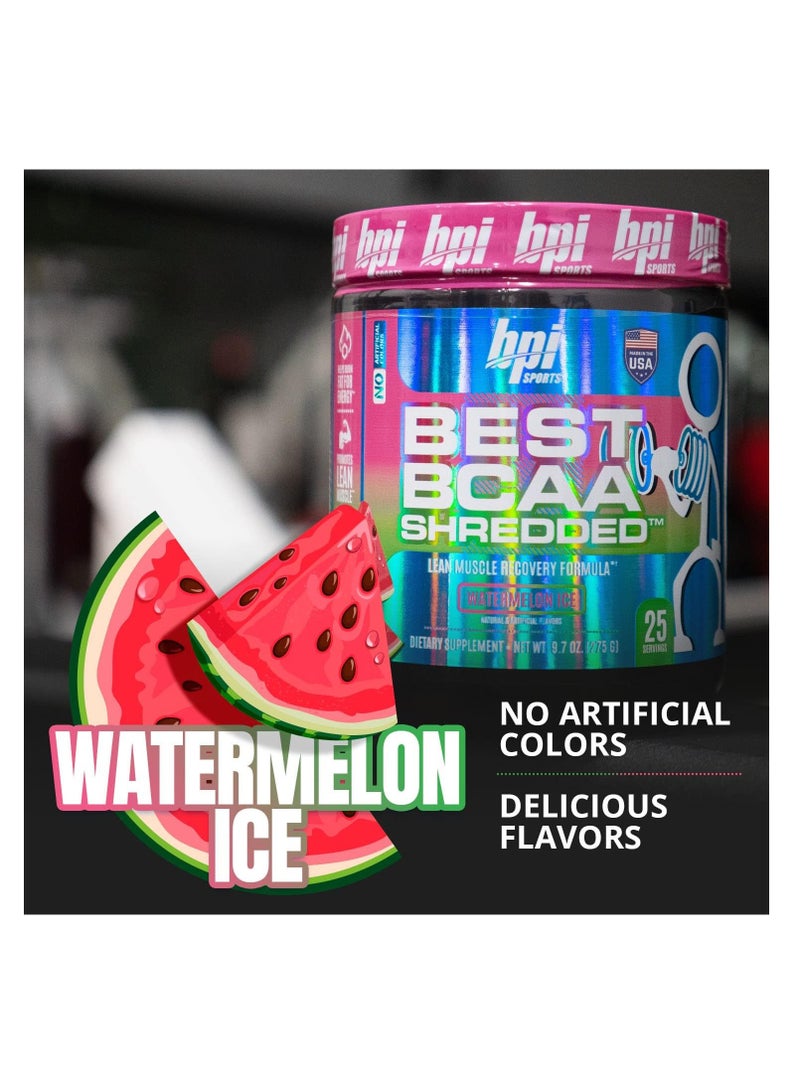 BPI Best BCAA Shredded 25 Servings Watermelon