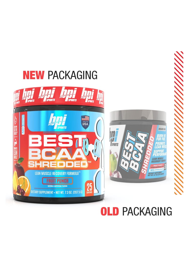 BPI Best BCAA Shredded 25 Servings Fruit Punch