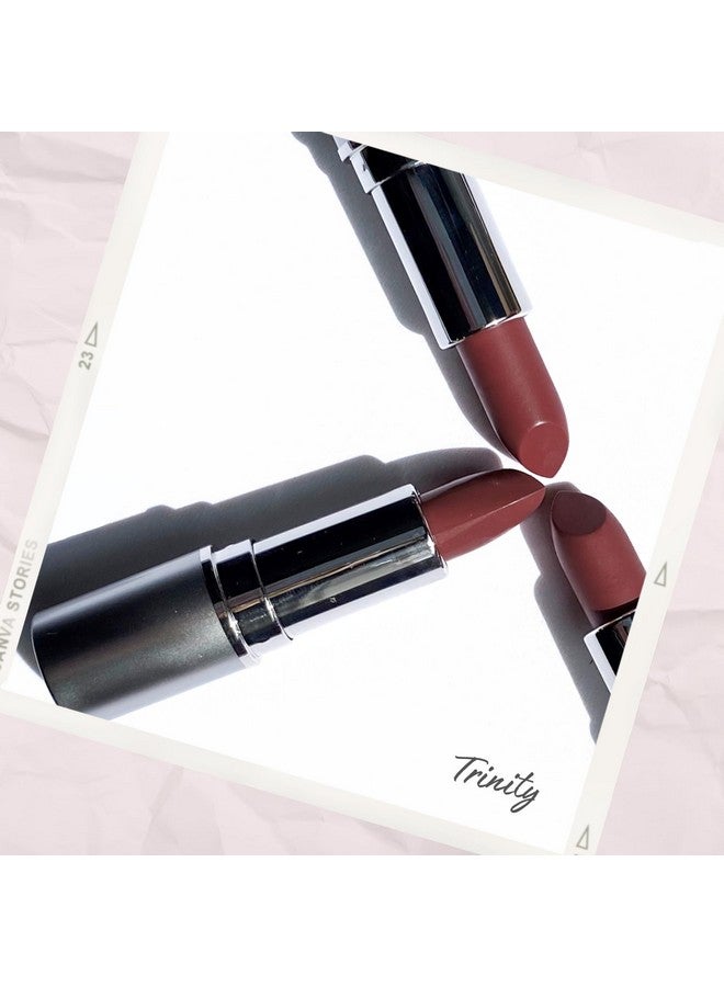 Truly Natural Long Lasting Lipstick Trinity Rosemauve Naturally Hydrating & Nourishing Vegan Glutenfree & Crueltyfree 0.13 Oz 3.8 G