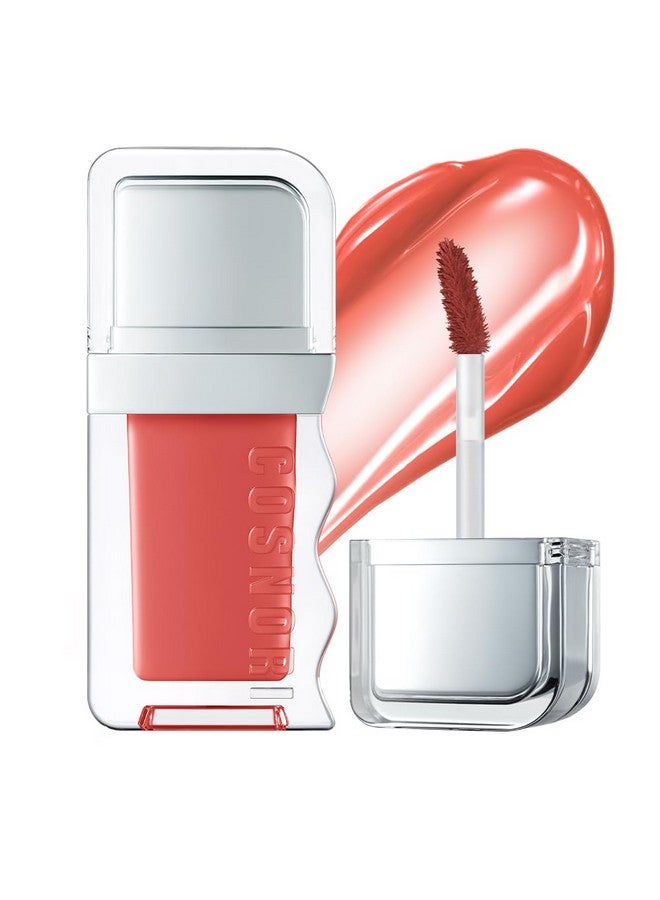 Flow Wave Lip Tint Vegan Glassy Lip Gloss Lightweight & Longlasting Plantderived Oil Moisturizer (08 Bebe)