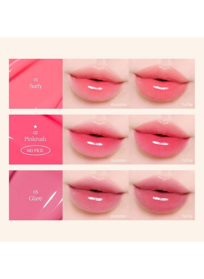 Flow Wave Lip Tint Vegan Glassy Lip Gloss Lightweight & Longlasting Plantderived Oil Moisturizer (08 Bebe)