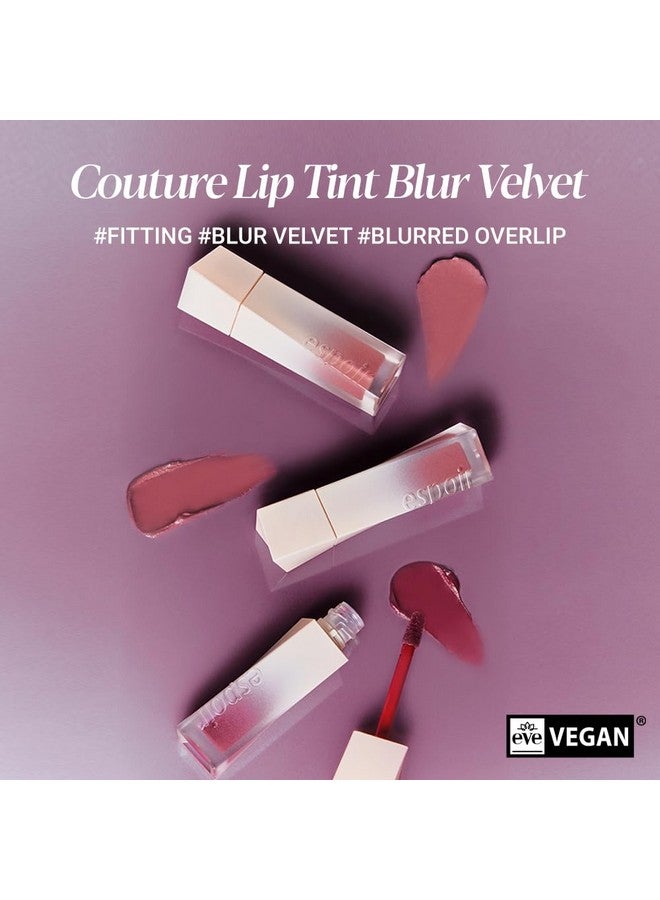 Couture Lip Tint Blur Velvet 7 Mauvening 0.19Oz Natural Blurry Color Liquid Lipstick Longlasting Smudgeproof Fixing Lip Stain Lightweight Matte Finish Without Oil Korean Lip Makeup