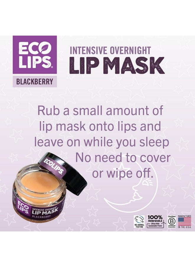 Eco Lips Daily Plumping Lip Mask With Hyaluronic Acid + Overnight Intensive Lip Mask With Gotu Kola 2Pack By Eco Lips 100% Natural. Made In Usa