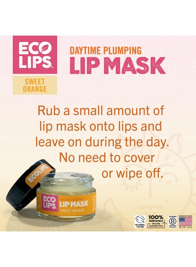 Eco Lips Daily Plumping Lip Mask With Hyaluronic Acid + Overnight Intensive Lip Mask With Gotu Kola 2Pack By Eco Lips 100% Natural. Made In Usa