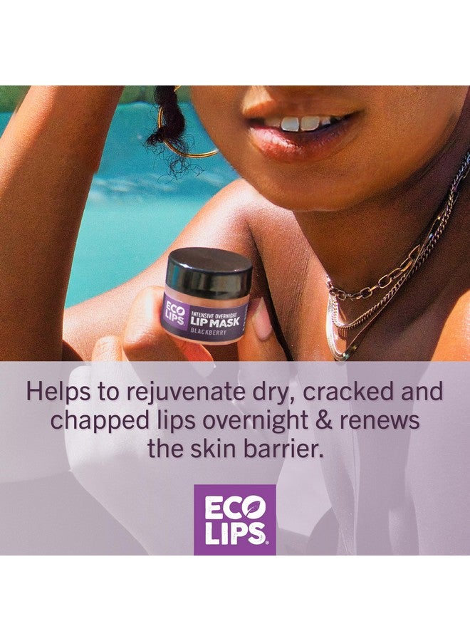 Eco Lips Daily Plumping Lip Mask With Hyaluronic Acid + Overnight Intensive Lip Mask With Gotu Kola 2Pack By Eco Lips 100% Natural. Made In Usa