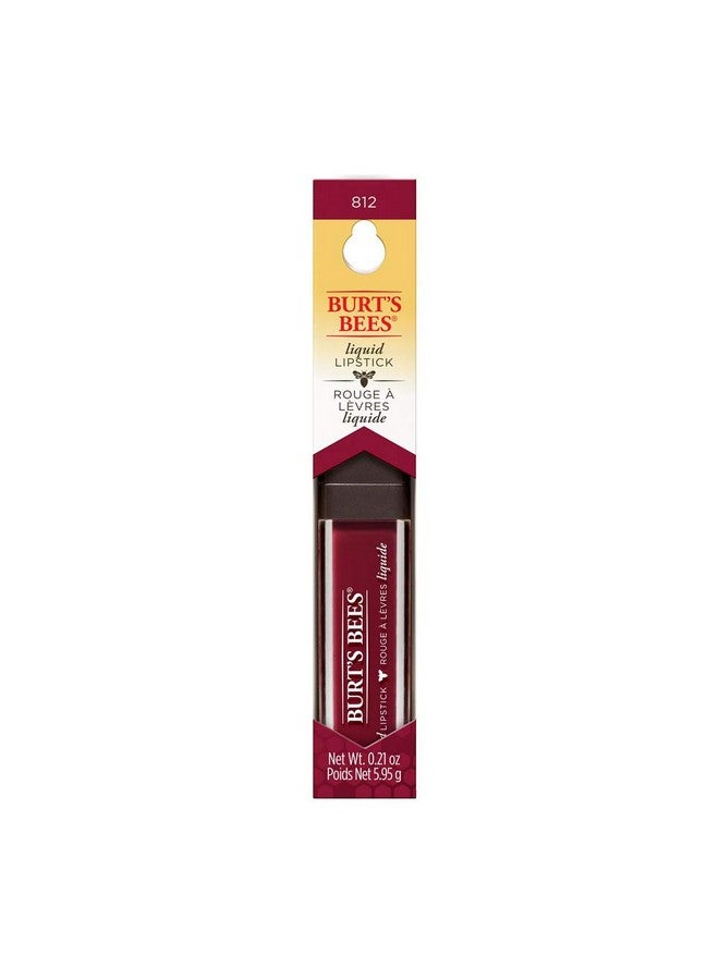 100% Natural Glossy Liquid Lipstick Rushing Rose 1 Tube