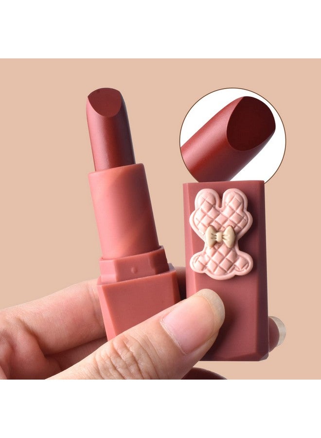 Matte Velvet Lip Gloss Velvet Fog Lip Muddy Texturelong Lastingnonstick Cupwaterproof Feminine Lipstick For Lips And Cheeks. (G001)