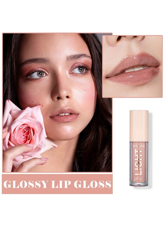Plumping Moisturizing Lip Gloss Lipglossnude Lip Gloss Lip Stain Long Lasting Waterproofshine Glossy Liquid Lipstick For Women Girls Lip Makeup Gift 03