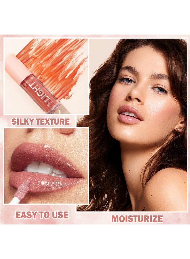 Plumping Moisturizing Lip Gloss Lipglossnude Lip Gloss Lip Stain Long Lasting Waterproofshine Glossy Liquid Lipstick For Women Girls Lip Makeup Gift 03