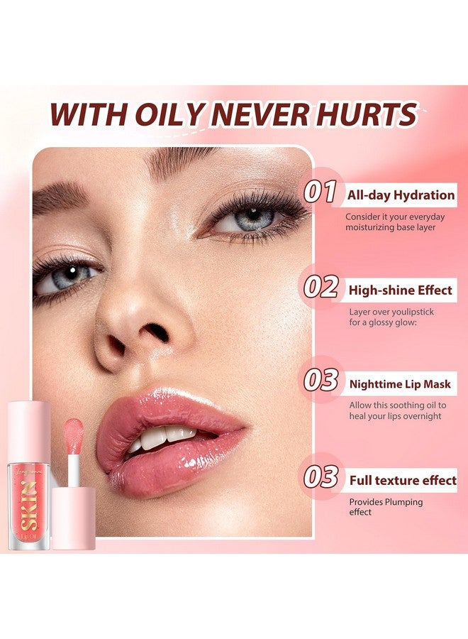 Lipstick Primer Jolilab Fruit Lip Oilhydrating Lip Glow Oil Plumping Glass Finish Moisturizing Lip Gloss Lip Tint Fruit Extract Lip Oil Tinted For Dry Lip And Lip Care(Strawberry Flavor)