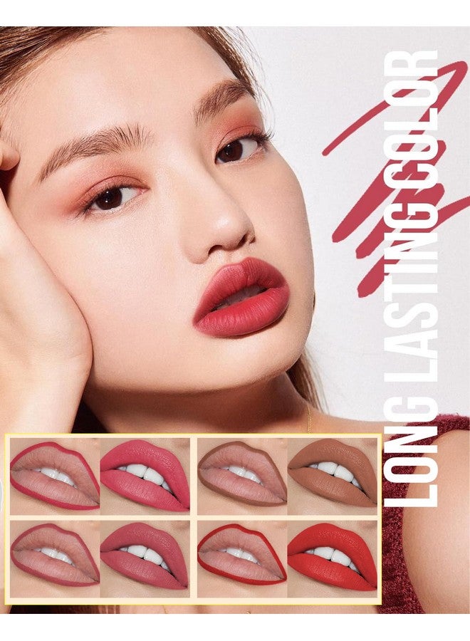 Lip Stain Marker Pen1Pcs Nude Brown Hydrating Lip Stain Liquid Lip Liner Pencil Matte Color Look Longlasting Waterproof Smudgeproof Natural Finishprecise Chisel Tip Smoothmakeup Gift For Women02