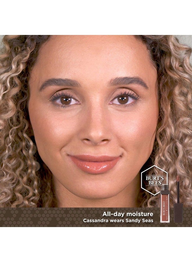 100% Natural Glossy Liquid Lipstick Sandy Seas 1 Tube