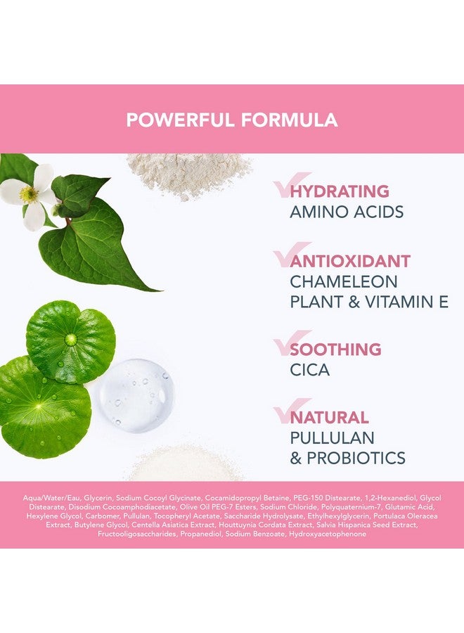 Luna Microfoam Face Cleanser 2.0 Exfoliating Face Wash Pore Minimizer All Skin Types Facial Cleanser Travel Size Vegan Facial Skin Care Products With Vitamin E 0.67Oz